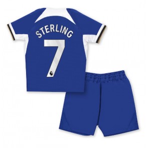 Chelsea Raheem Sterling #7 Domaci Dres za Dječji 2023-24 Kratak Rukavima (+ kratke hlače)